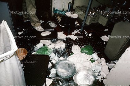 Restaurant Kitchen, Sausalito, Loma Prieta Earthquake (1989), 1980s