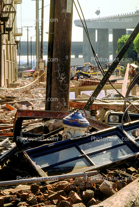 Bricks, Townsend Street, south of Market, SOMA, Loma Prieta Earthquake (1989), 1980s