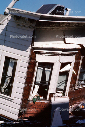 Collapsed Apartment Building, Marina district, Loma Prieta Earthquake (1989), 1980s