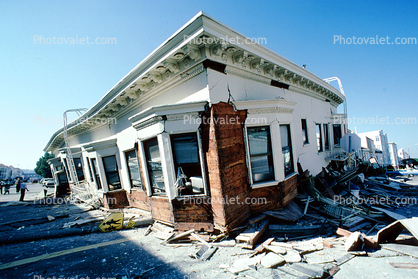 Collapsed House, Marina district, Loma Prieta Earthquake (1989), 1980s