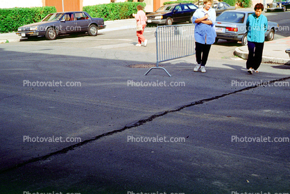 Street, Marina district, Loma Prieta Earthquake (1989), 1980s