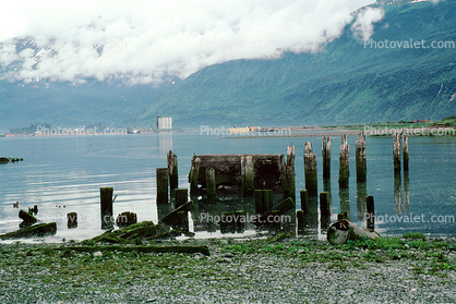 Valdez tidal wave site, Alaska Earthquake of 1964, 1960s