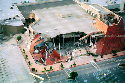 Shopping Center, Department Store, Northridge Earthquake Jan 1994, mall, Building Collapse