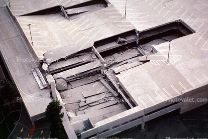 Shopping Center, Parking Structure, Northridge Earthquake Jan 1994, mall, Building Collapse