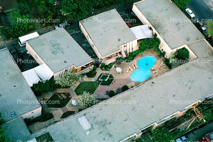 Homes, Apartments, Pool, Buildings, Northridge Earthquake Jan 1994, Building Collapse