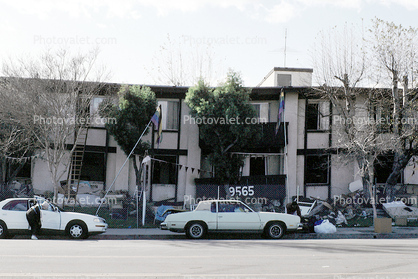 Cars, 9565 Building Collapse, Northridge Earthquake Jan 1994