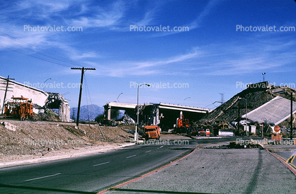 Freeway Construction Damage, 1971 San Fernando Valley Earthquake