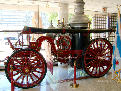 1907 Ahrens-Steam Fire Engine, Chicago, Horse-drawn Steam Pumper, Pump