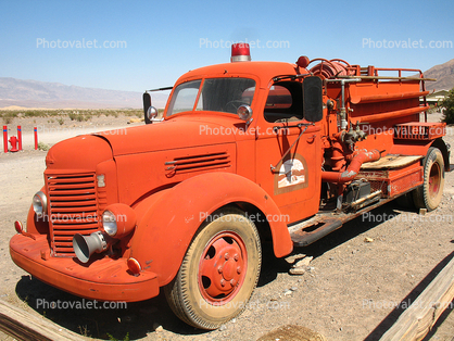 International Harvester Fire Truck in the Desert