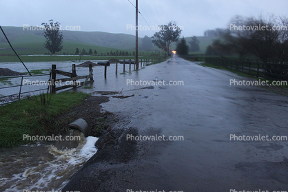 Flooding on Walker Road, Two-Rock, Sonoma County
