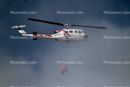 N481DF, 104, CDF, Cal Fire UH-1H Super Huey, Stony Point Road Fire, Sonoma County