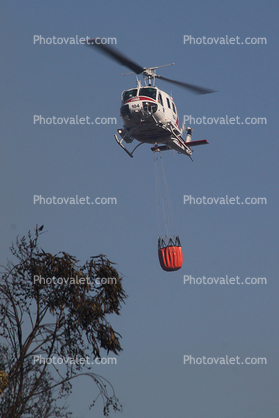 Water Bucket, Cal Fire UH-1H Super Huey, 104, CDF