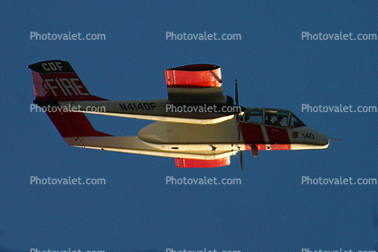N414DF, Aerial reconnaissance, Bodega Fire 2010, OV-10A Bronco, Observation Platform, Cal Fire, Fire Spotter, Recon