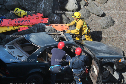 Bodega Bay Car Over Cliff Training