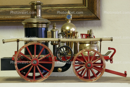Steam Fire Engine, Steam Powered Pumper, model
