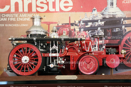 Christie American Steam Fire Engine, Steam Powered Pumper, model