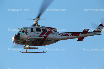 N4810F, Cal Fire UH-1H Super Huey, Airtack