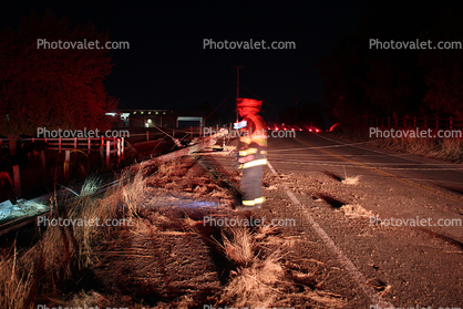 Downed Power Poles, Pepper Road, Sonoma County