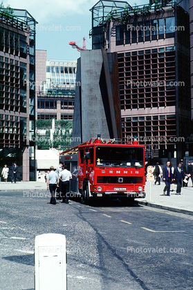 Dennis Fire Engine, building, London