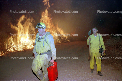 Firemen, Malibu Fire, California, grass fire, wildfire, Wild land Fire
