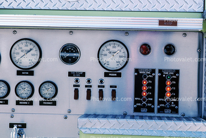 Dials, Pumps, instruments, pressure, GMC Truck, 6845, Diesel 7000, Aircraft Rescue Fire Fighting, (ARFF)