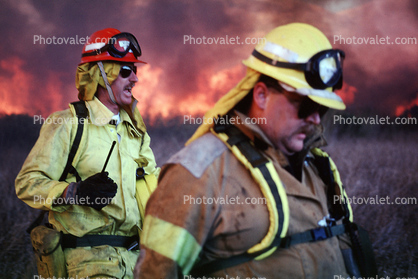Wildfire, Firefighters, Firemen, San Bruno Mountain