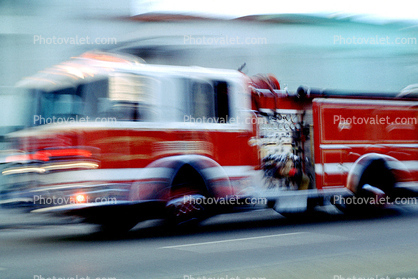 Fire Engine, motion blur