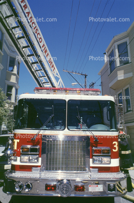 Aerial Ladder, Fire Truck
