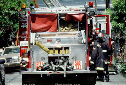 firefighter, American LaFrance, Hook & Ladder, Aerial ladder
