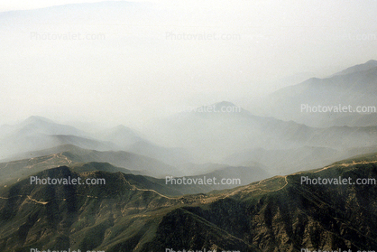 Forest Fire, Coastal California, Smoke from the big fires, hills, mountains