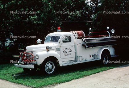 Cutler Fire Dept., Fire Engine, CFD, Cutler Illinois, 1950s