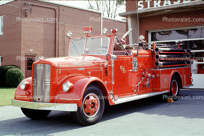 Fire Engine, Ward LaFrance Pumper, Strasburg Fire Company No.1, Strasburg Pennsylvania, 1950s