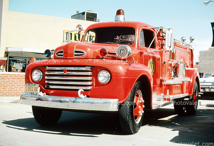 Fire Engine, 1948 Ford F-7 Truck, Murphysboro, Illinois, 1950s