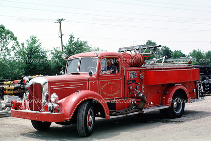 Fire Engine, University Fire Department, 1953 Mack Pumper, Missouri, 1950s