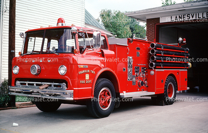 Franklin Fire Dept., Lanesville, Ford Fire Engine, FMC