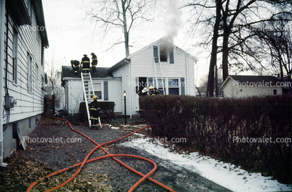 House on Fire, Burning Home, Residential, Building