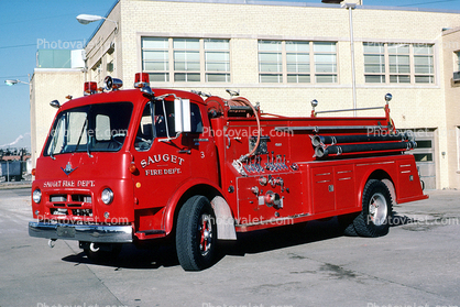 Fire Engine, Sauget Fire Dept., International Harvester Truck, Illinois, 1950s