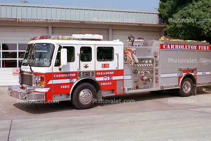 Fire Engine, Carrollton Fire, Paramedic, E-111