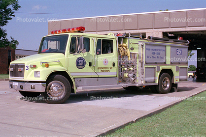 Springfield Mo. Fire Department, E-3, Freightliner Truck, Springfield Missouri