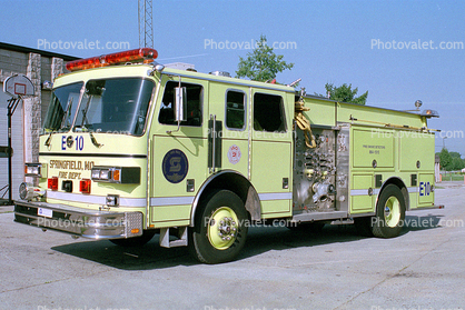 Fire Engine, Pumper, Springfield Mo. Fire Department, E-10, Springfield Missouri