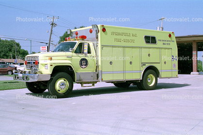 Springfield Mo. Fire Department, R-4, Ford F8000 Truck, Springfield Missouri