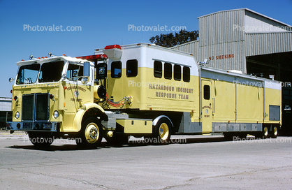 HAZMAT, Hazardous Incident Response Team, cabover semi trailer truck, Ventura County, California
