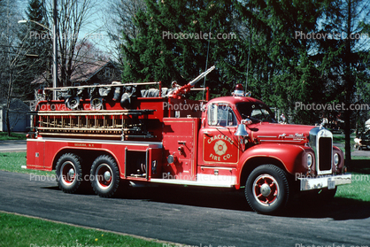 1960 Mack B85FSW, Triple combination pumper, Terry Rite Mack Engine, Crackers Fire Co., ladder, Selkirk New York, Formerly owned by Coeymans, 1960s