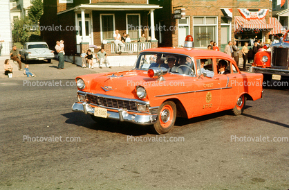Chief B.T.F.D, Chevy Bel Air, Car, 1950s