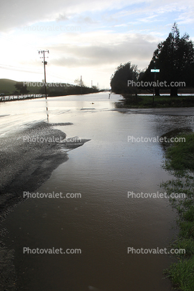 Flooding, Valley Ford Road, Sonoma County