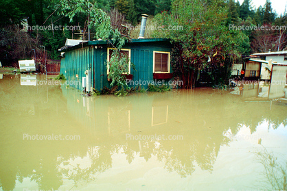 Guerneville, House, Flooding, 14 January 1995