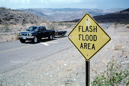 Flash Flood Area, Las Vegas, Nevada