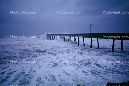 Pier, Pacifica, Pacific Ocean, Waves, California