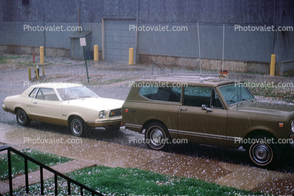 Large Hail, Jeep Wagoneer, Car, Automobile, Vehicle, 1970s
