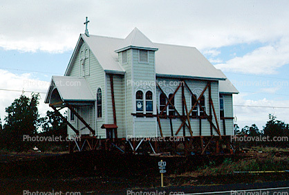 Church, Chapel, Building, Lava